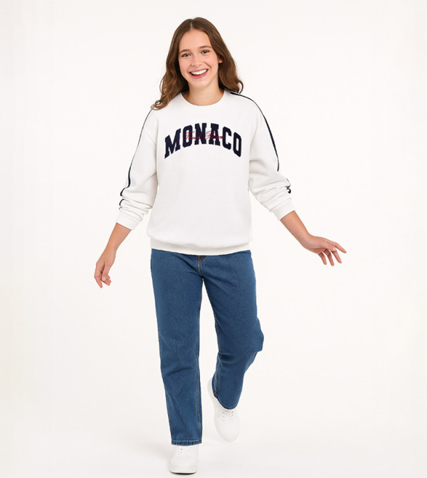 Victor and Jane  Hoodies & Sweatshirts - White Sweatshirts