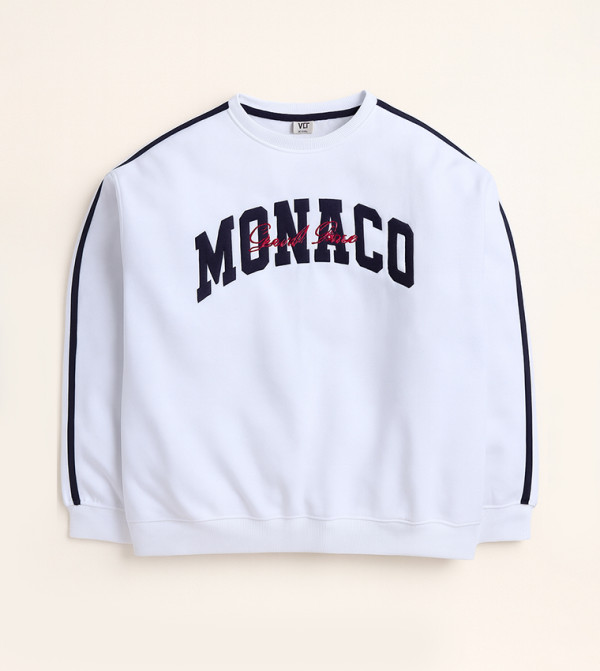 Victor and Jane  Hoodies & Sweatshirts - White Sweatshirts
