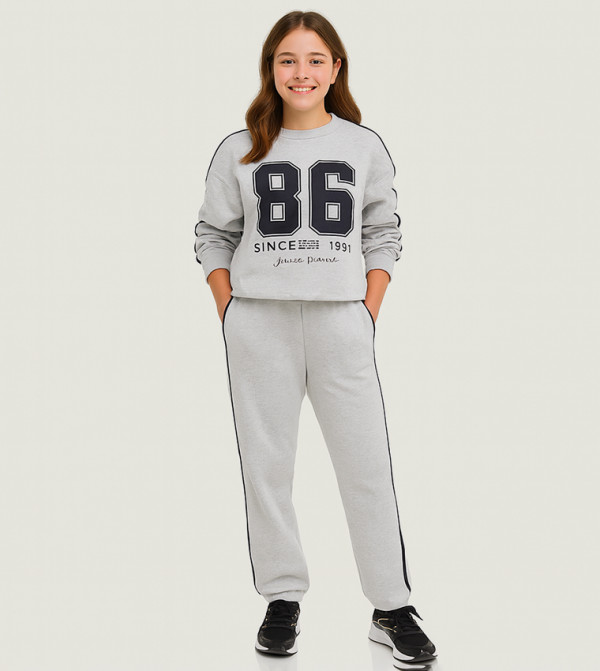 Victor and Jane  Co-Ord Set - LIGHT GREY Co-Ord Set