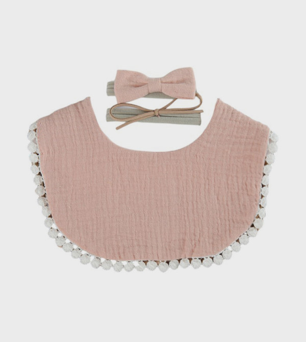 Bambimici Bibs & Hanky - Beige Bibs & Hanky