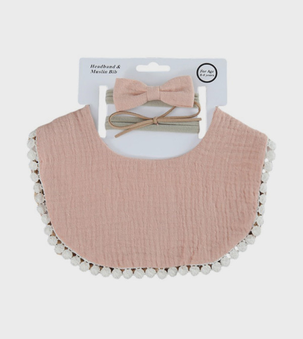 Bambimici Bibs & Hanky - Beige Bibs & Hanky