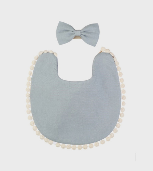 Bambimici  Bibs & Hanky - Grey Bibs & Hanky