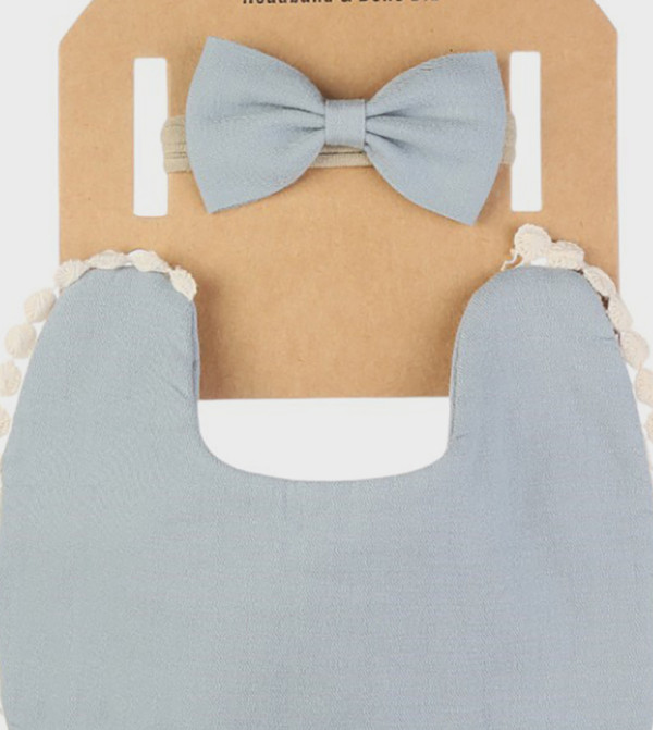 Bambimici  Bibs & Hanky - Grey Bibs & Hanky