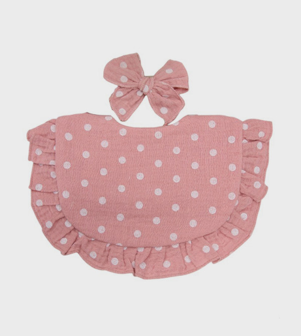 Bambimici  Bibs & Hanky - Pink Bibs & Hanky