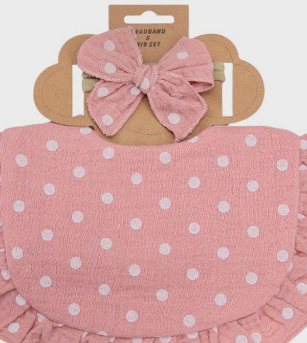 Bambimici  Bibs & Hanky - Pink Bibs & Hanky