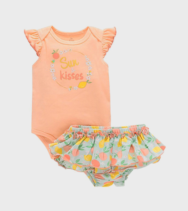 Bambimici Bambimici - Orange clothing sets