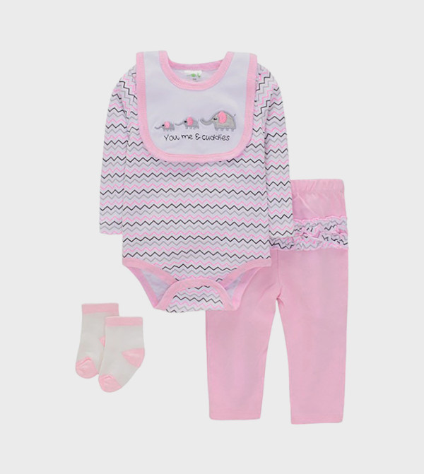 Bambimici Bambimici - Pink Top & Pyjama Sets