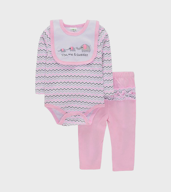 Bambimici Bambimici - Pink Top & Pyjama Sets