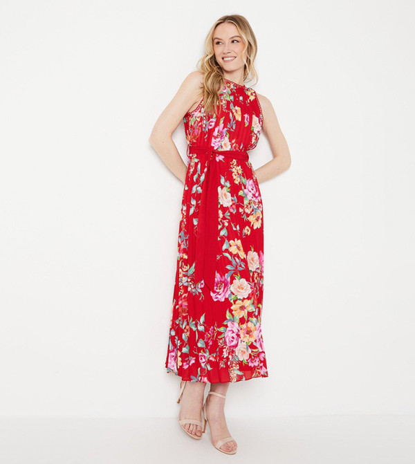 Oasis - Outlet  floral-dresses-march - Red Maxi Dresses