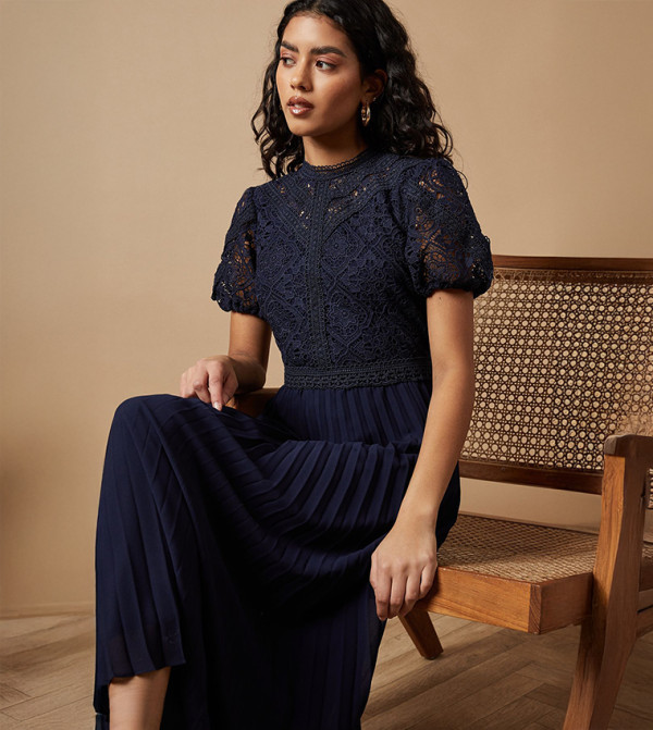 اويسيس اويسيس - كحلي Midi Dresses