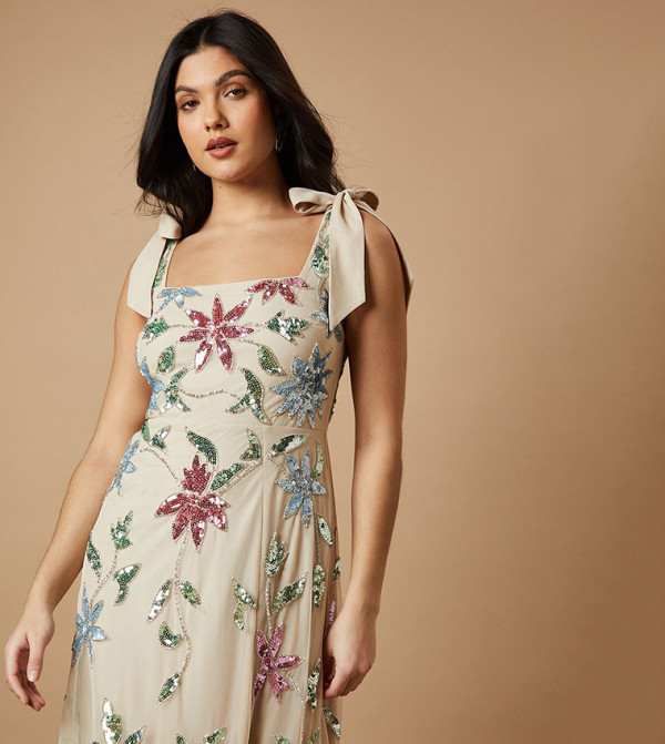 Oasis Dresses - Cream Casual Dresses