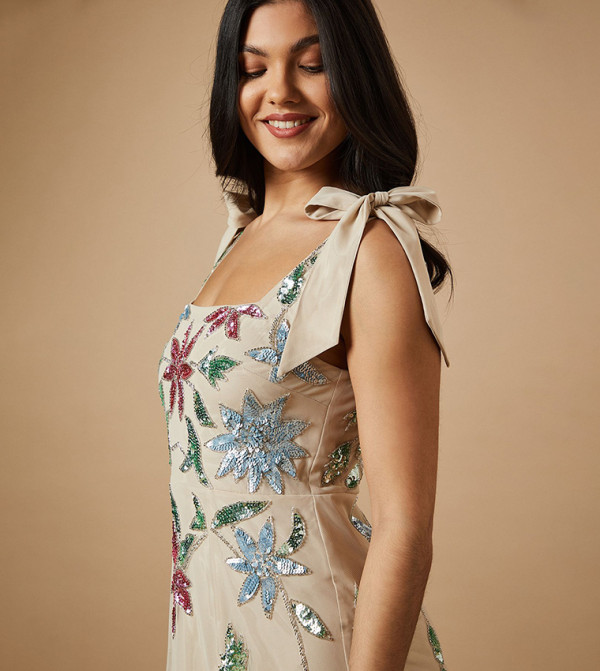 Oasis Dresses - Cream Casual Dresses