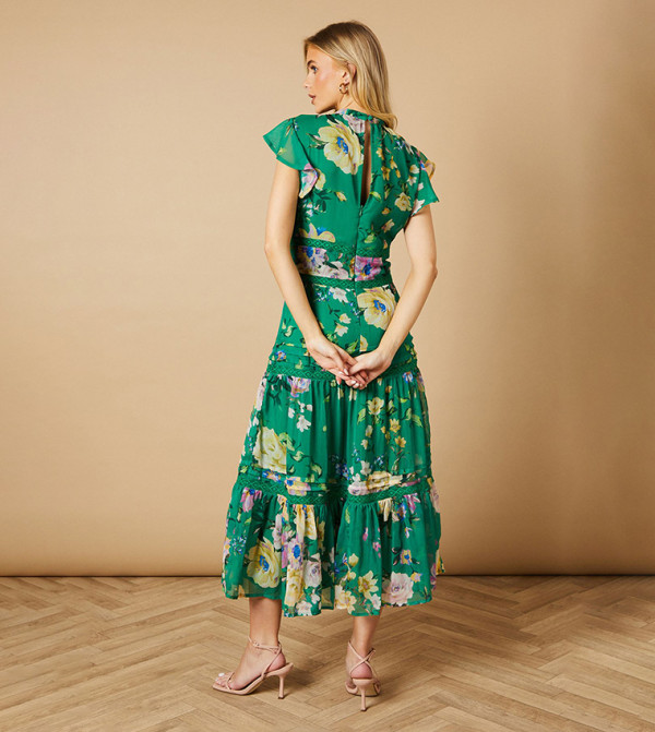 اويسيس - اوتليت  floral-dresses-march - أخضر Maxi Dresses