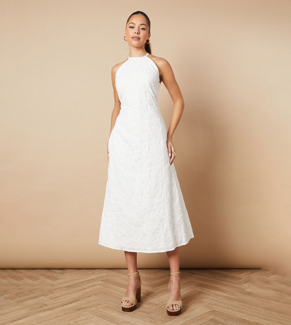 Oasis  Clothing - White Midi Dresses