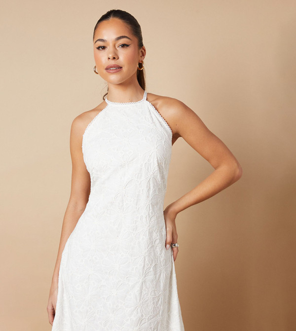 Oasis  Clothing - White Midi Dresses