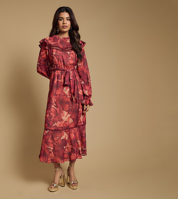 اويسيس  اويسيس - أحمر Midi Dresses