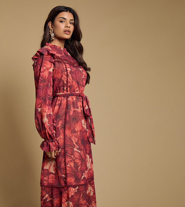 اويسيس  اويسيس - أحمر Midi Dresses