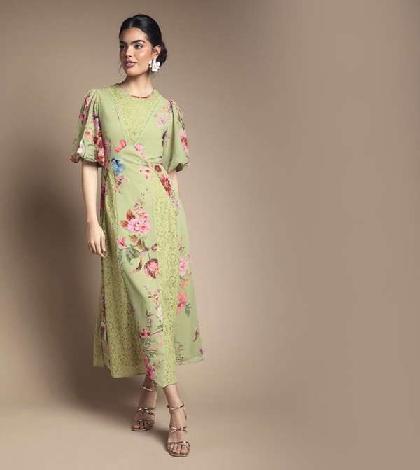 Oasis  Clothing - Green Midi Dresses