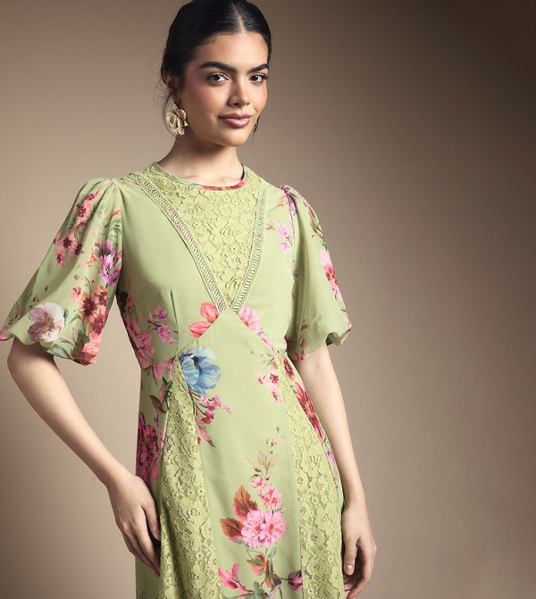 Oasis  Clothing - Green Midi Dresses