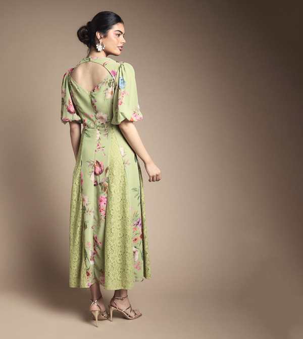 Oasis  Clothing - Green Midi Dresses
