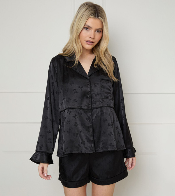 Oasis Sleepwears & Loungewears - BLACK Pyjama Set