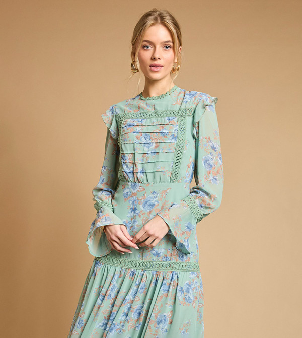 Oasis  Midi Dresses - Green Midi Dresses