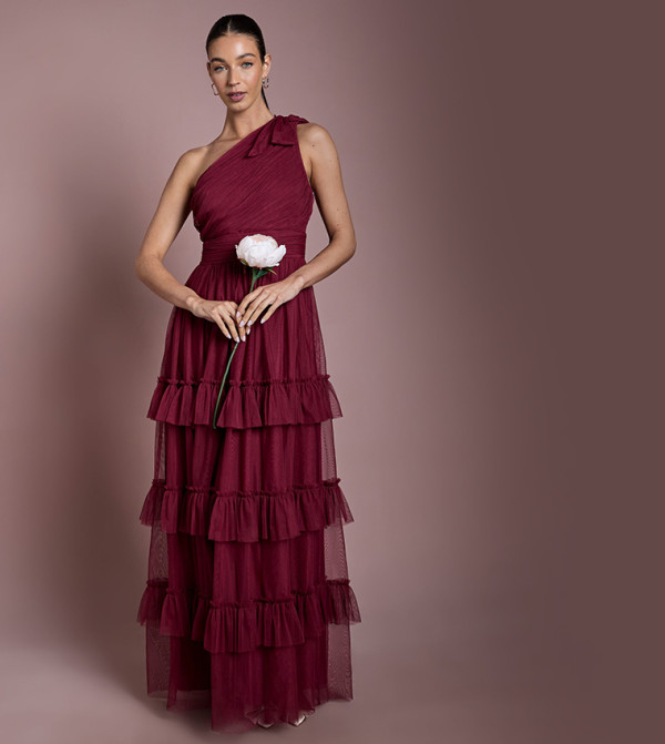 اويسيس   dark-romantic - خمري  Maxi Dresses