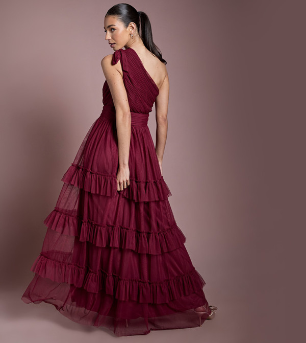 اويسيس   dark-romantic - خمري  Maxi Dresses