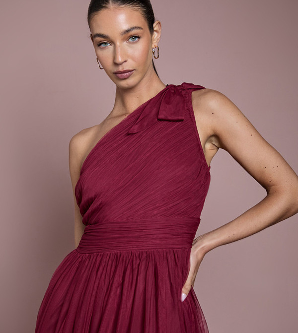 اويسيس   dark-romantic - خمري  Maxi Dresses