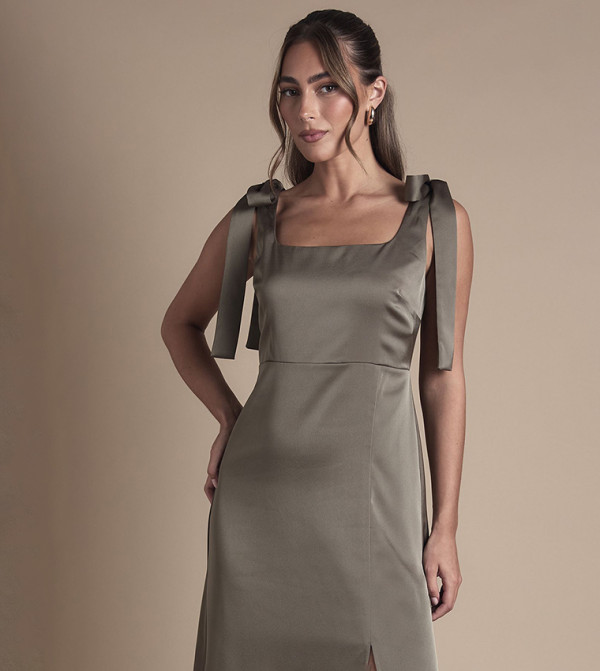 اويسيس   modest-dressing - أخضر Maxi Dresses