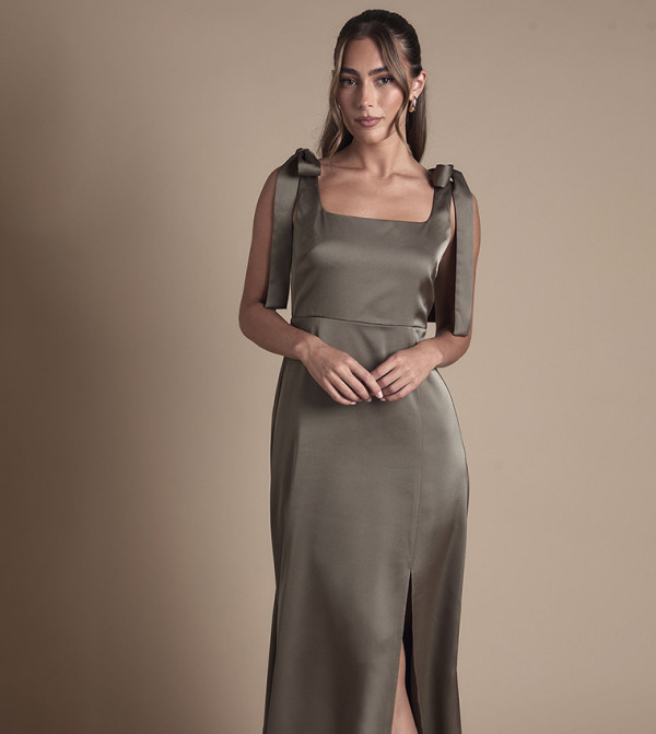 اويسيس   modest-dressing - أخضر Maxi Dresses