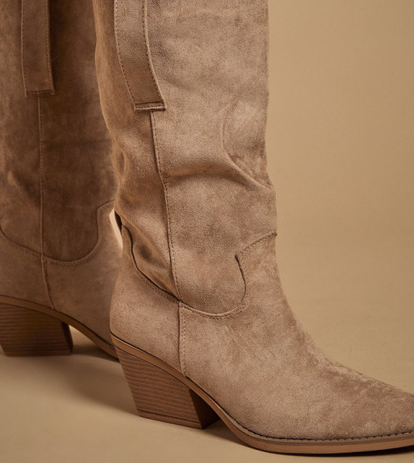 Oasis Oasis - Taupe Mid Calf Boots