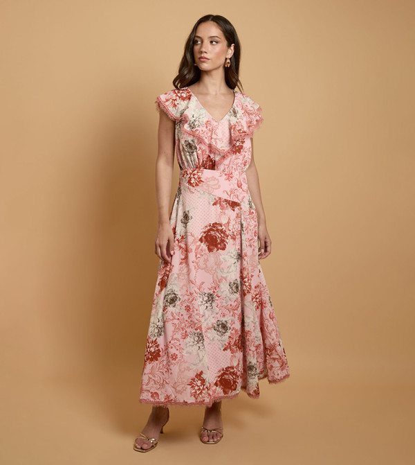 Oasis Clothing - Pink Midi Dresses