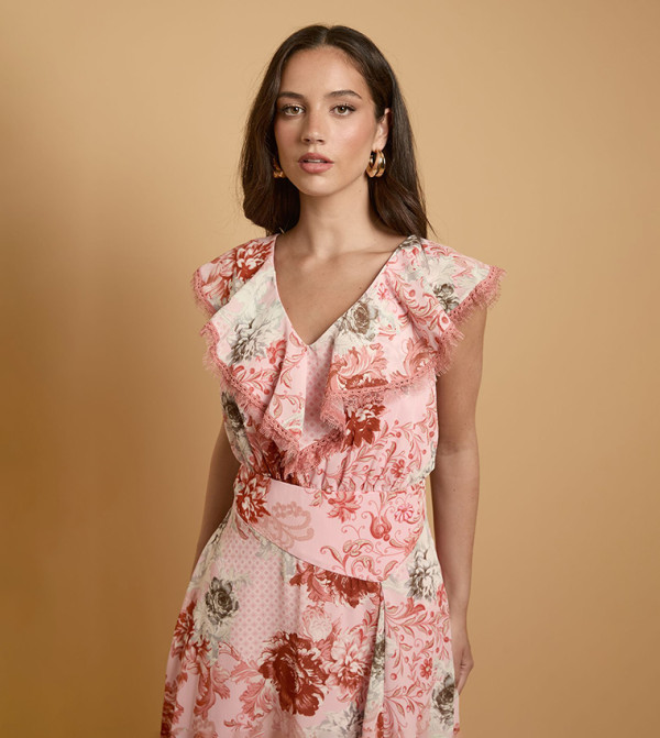 Oasis Clothing - Pink Midi Dresses