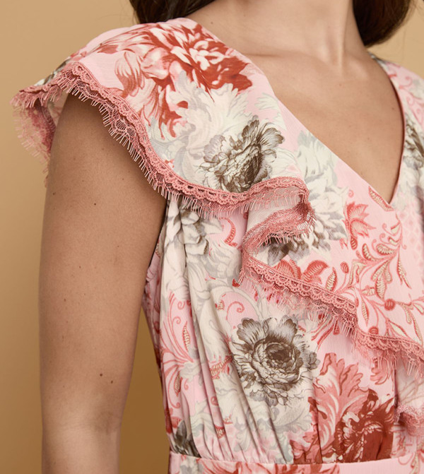 Oasis Clothing - Pink Midi Dresses