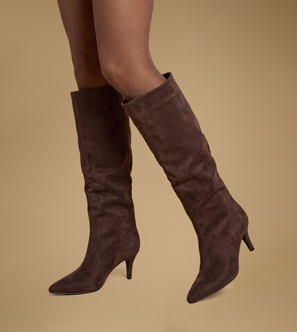 اويسيس   أحذية عالية الركبة - بني  Knee length Boots