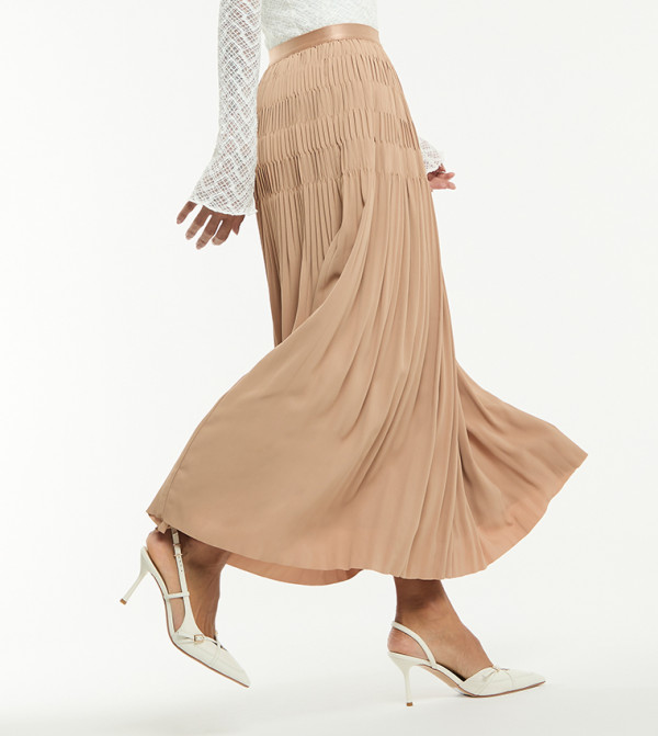 BCBG  Skirts - Beige Midi Skirts