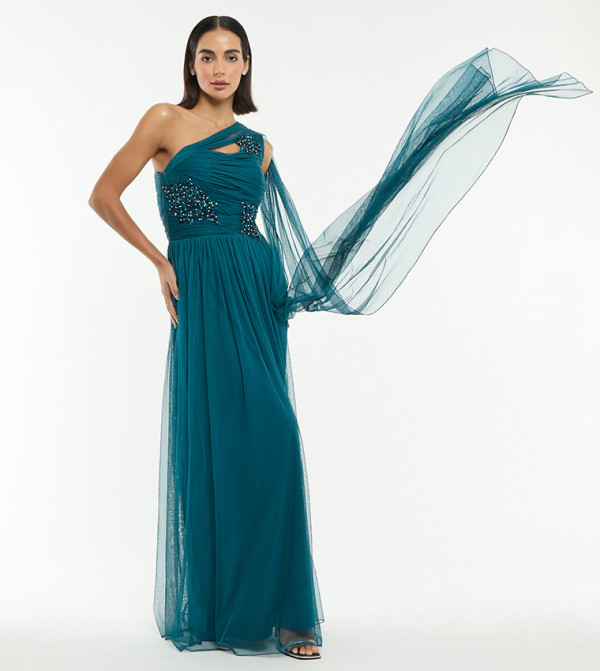 BCBG  Clothing - Teal Maxi Dresses