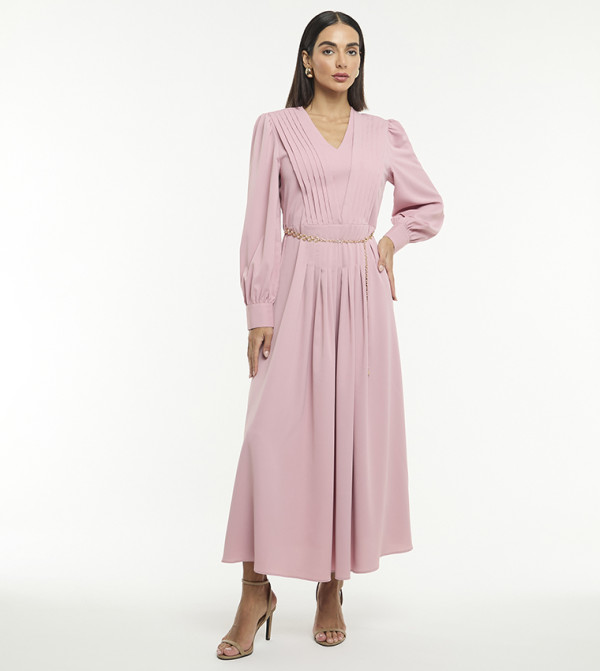 بي سي بي جي  pastel-dresses-march - وردي Midi Dresses