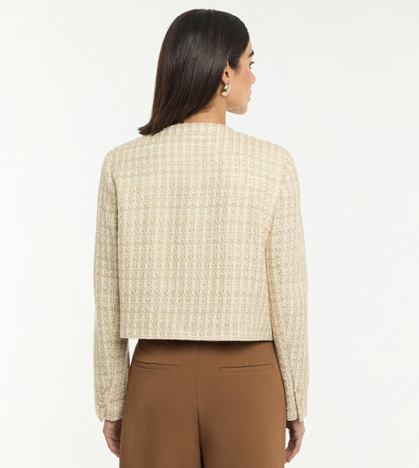 BCBG Jackets & Coats - Beige Casual Jackets