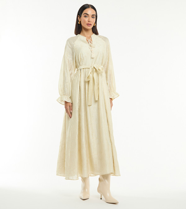 BCBG Clothing - Off White Midi Dresses