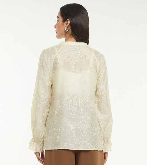 BCBG  Casual Tops - Off White Casual Tops