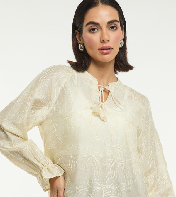 BCBG  Casual Tops - Off White Casual Tops