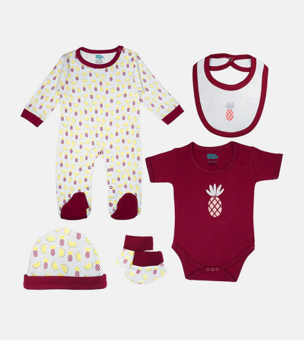 Babies Basic Babies Basic - Maroon Multi pack/Value packs