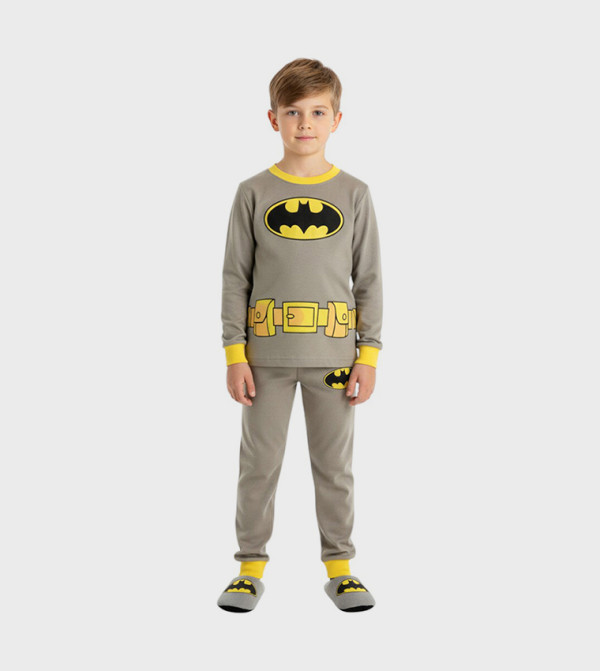 بيداني  batman - رمادي مجموعات بلايز وبيجامة