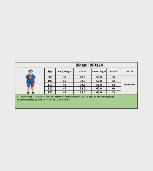 BIDANI  superman - Blue Top & Pyjama Sets