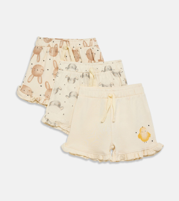 BABIES & MORE - Cream Shorts