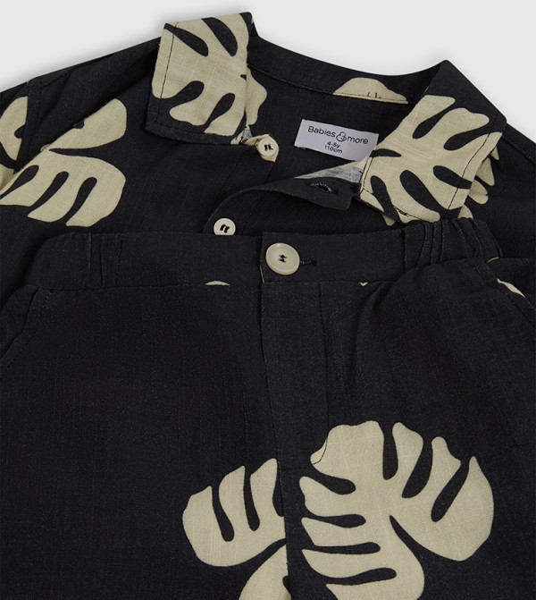 بيبيز آند مور  cool-kid-uniforms-k - أسود توب و شورت