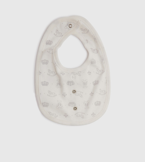 BABIES & MORE  Bibs & Hanky - White Bibs & Hanky