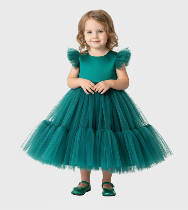 BIDANI Dresses - Green Party Dress